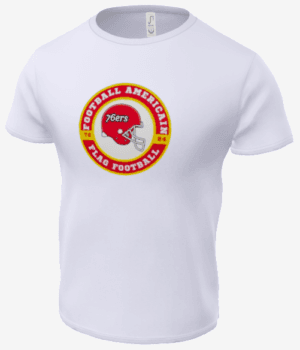 T Shirt blanc logo rond