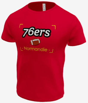T Shirt Rouge Logo face
